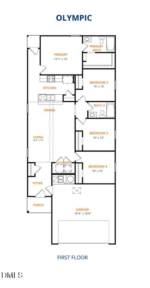 88 Lillian Court Roxboro, NC 27573 - Photo 3 of 3 Olympic Floor Plan