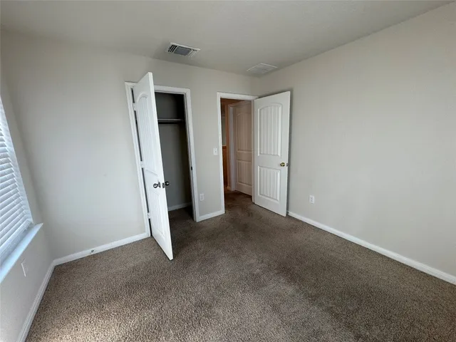 a view of a room with closet