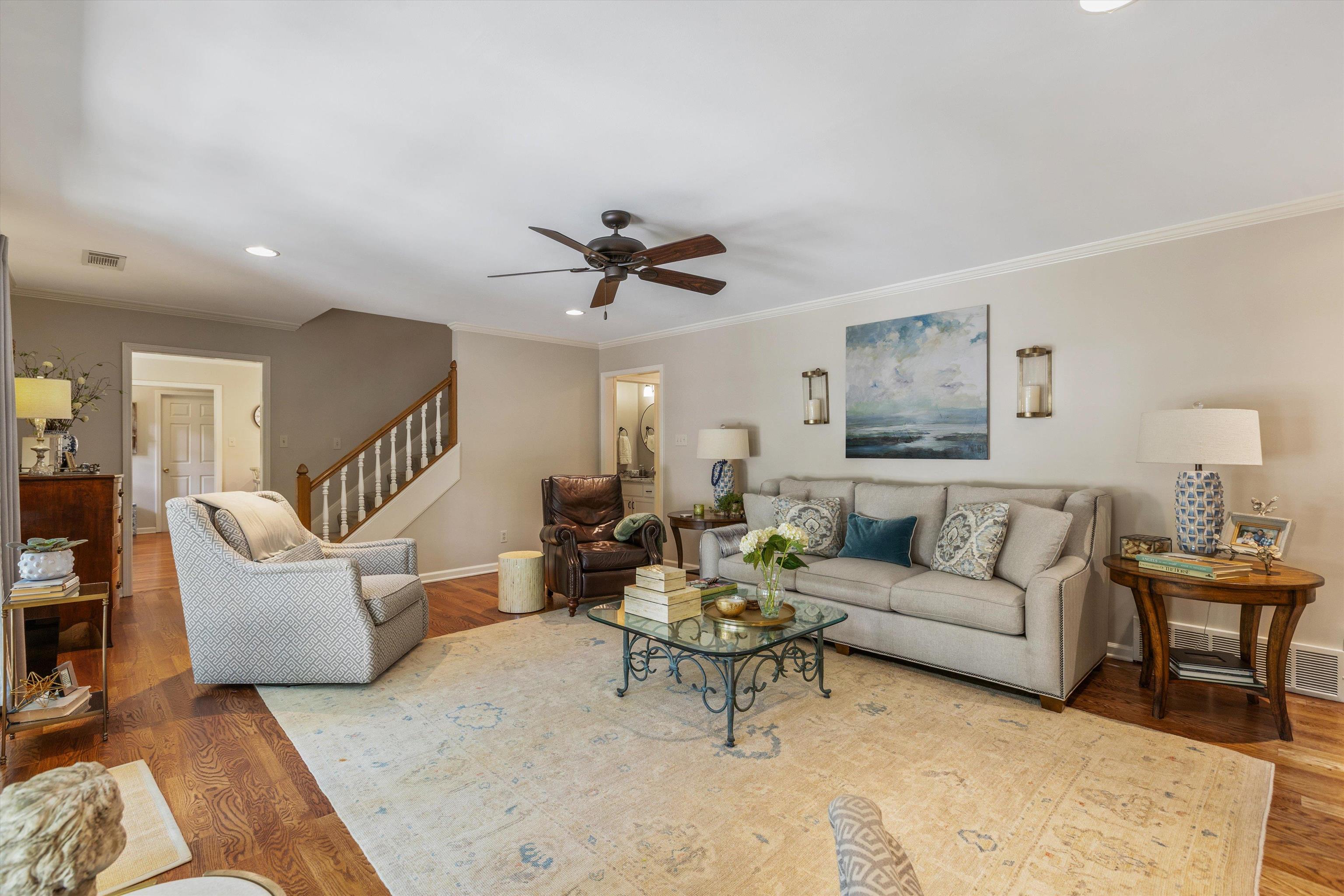 560 Silverman Drive Collierville, TN 38017 - Photo 10 of 31 a living room with furniture and a ceiling fan