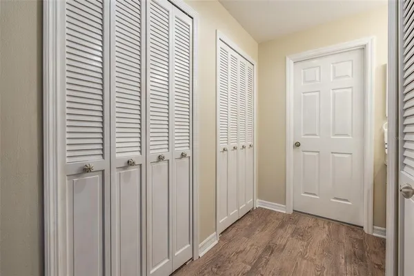 wooden floor in a room