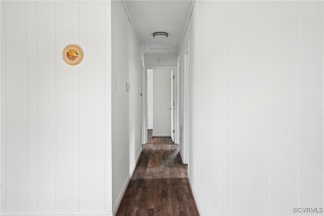 1822 Baughan Road Meherrin, VA 23954 - Photo 16 of 50 a view of a hallway with wooden floor