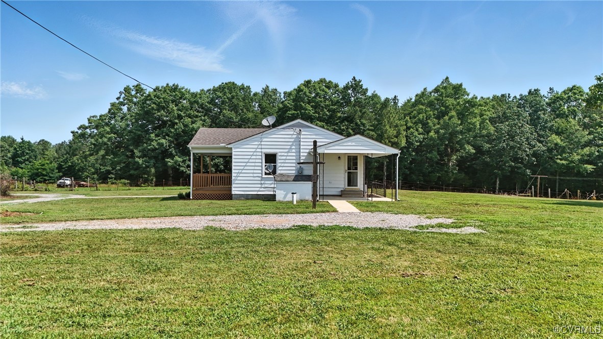 1822 Baughan Road Meherrin, VA 23954 - Photo 44 of 50 a view of a house with a yard
