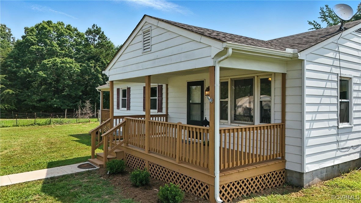 1822 Baughan Road Meherrin, VA 23954 - Photo 45 of 50 a view of a house with a backyard