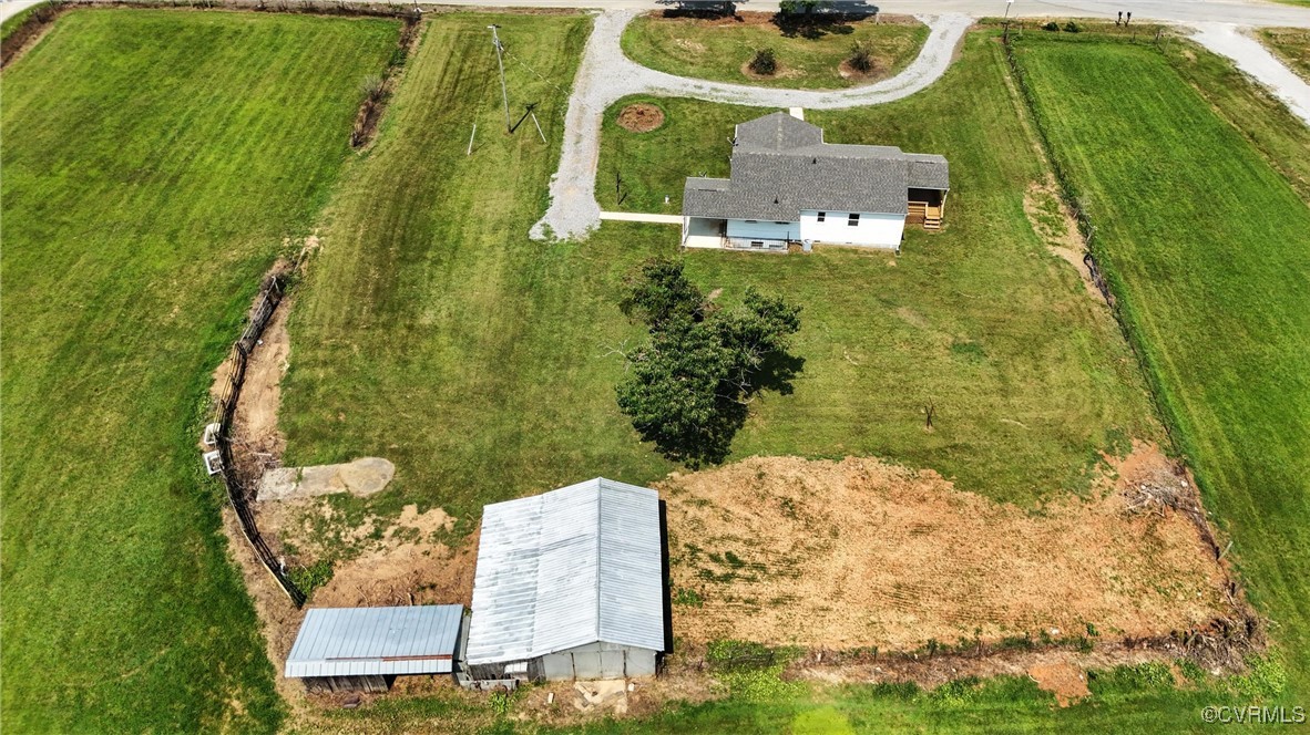 1822 Baughan Road Meherrin, VA 23954 - Photo 47 of 50 an aerial view of a house with a yard