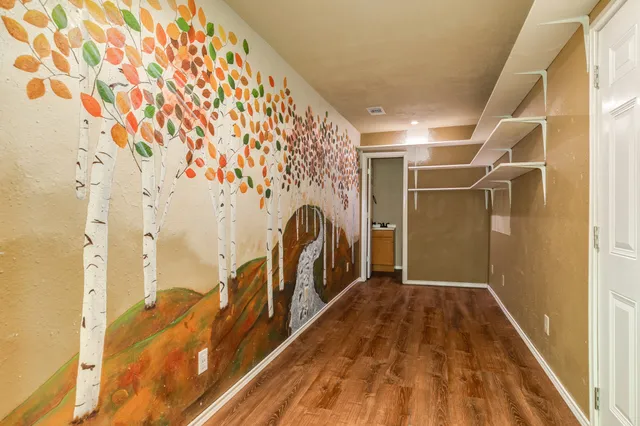 an aerial view of beach and city space