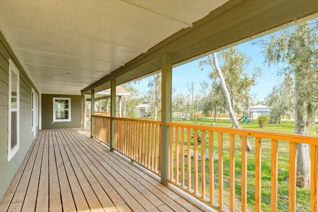 a view of a city from a balcony