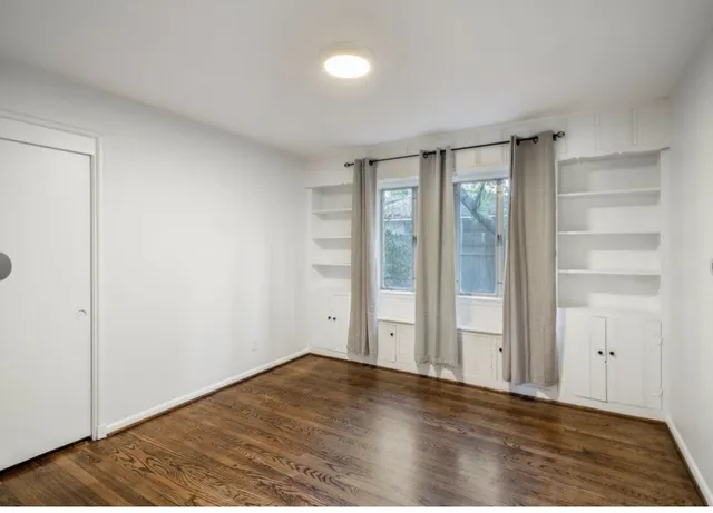 wooden floor in an empty room