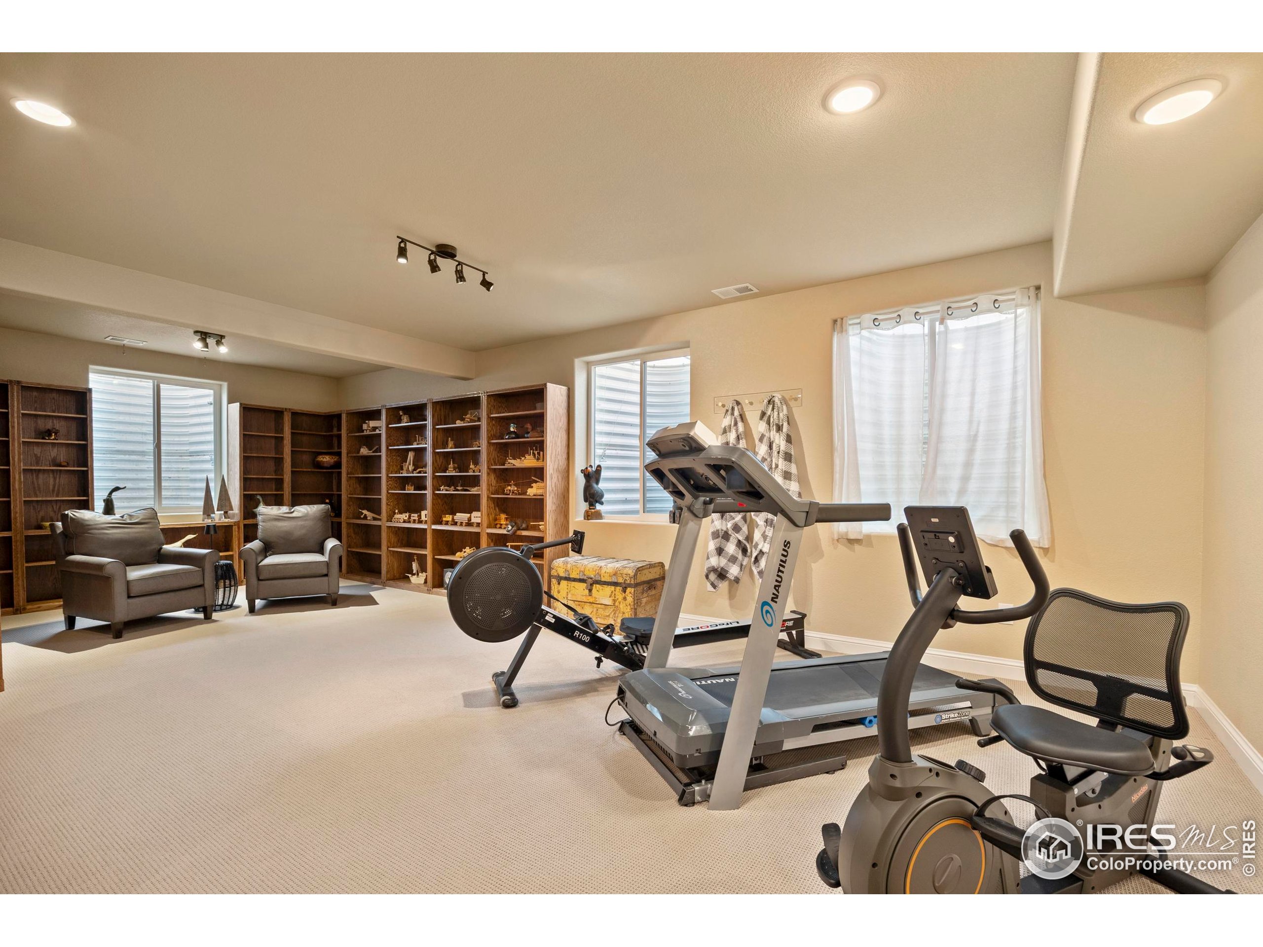 39884 Ridgecrest Court Severance, CO 80610 - Photo 27 of 44 a view of a room with gym equipment