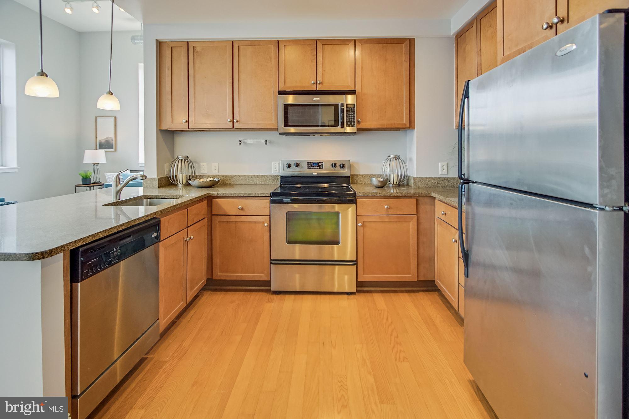 2035 2nd Street Northwest, Unit G209 Washington, DC 20001 - Photo 12 of 37 Kitchen with Built-In Microwave