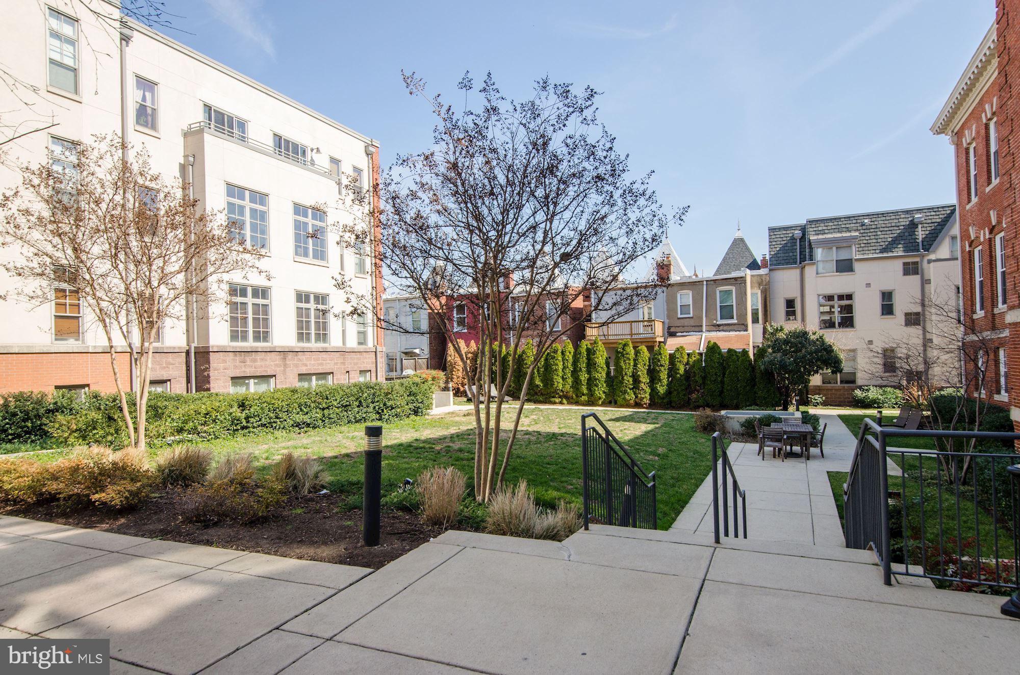 2035 2nd Street Northwest, Unit G209 Washington, DC 20001 - Photo 33 of 37 Expansive Gated Courtyard with Grills