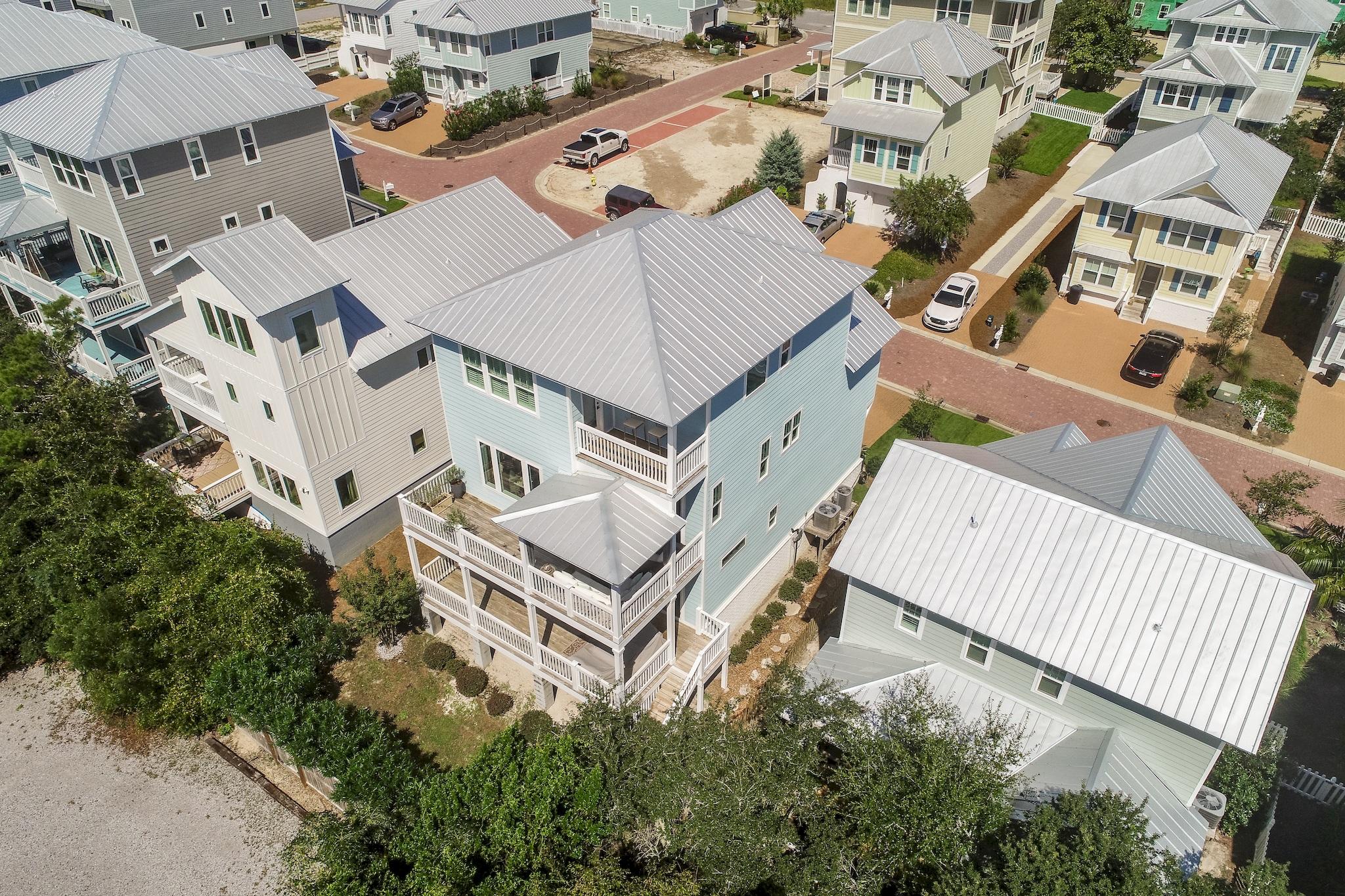 20 Inlet Cove Inlet Beach, FL 32461 - Photo 39 of 50 an aerial view of a house with backyard