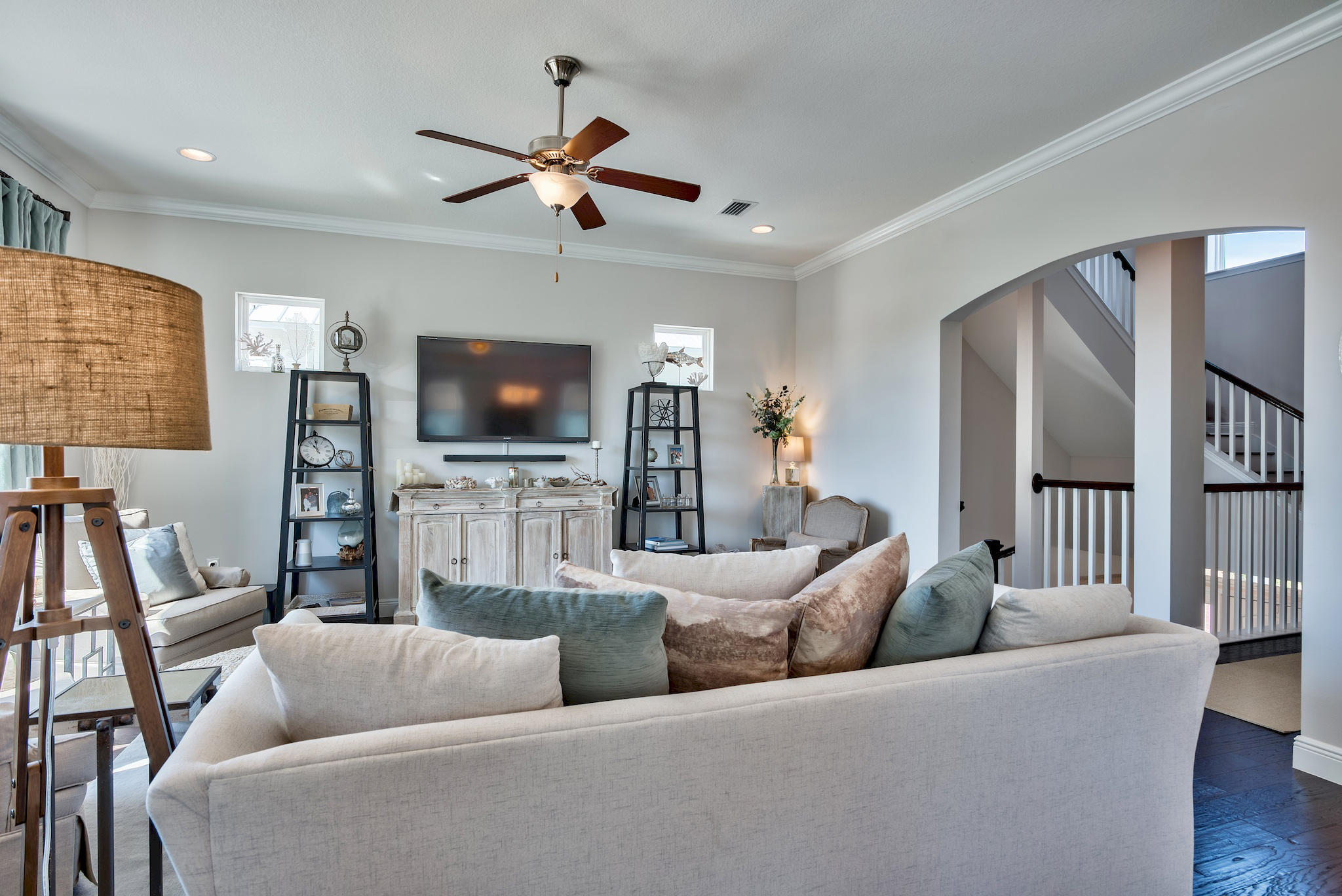 20 Inlet Cove Inlet Beach, FL 32461 - Photo 5 of 50 a living room with furniture and a flat screen tv