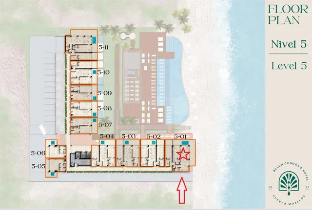 $1,241,238 | 5 Maria Irene Supermanzana 12, Unit 501, Saratoga, MXROO 77585