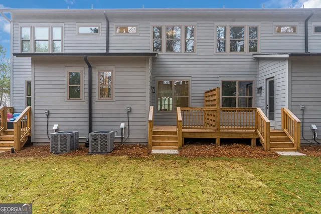 a backyard of a house