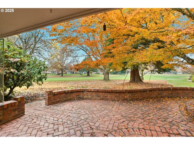 a view of outdoor space with garden