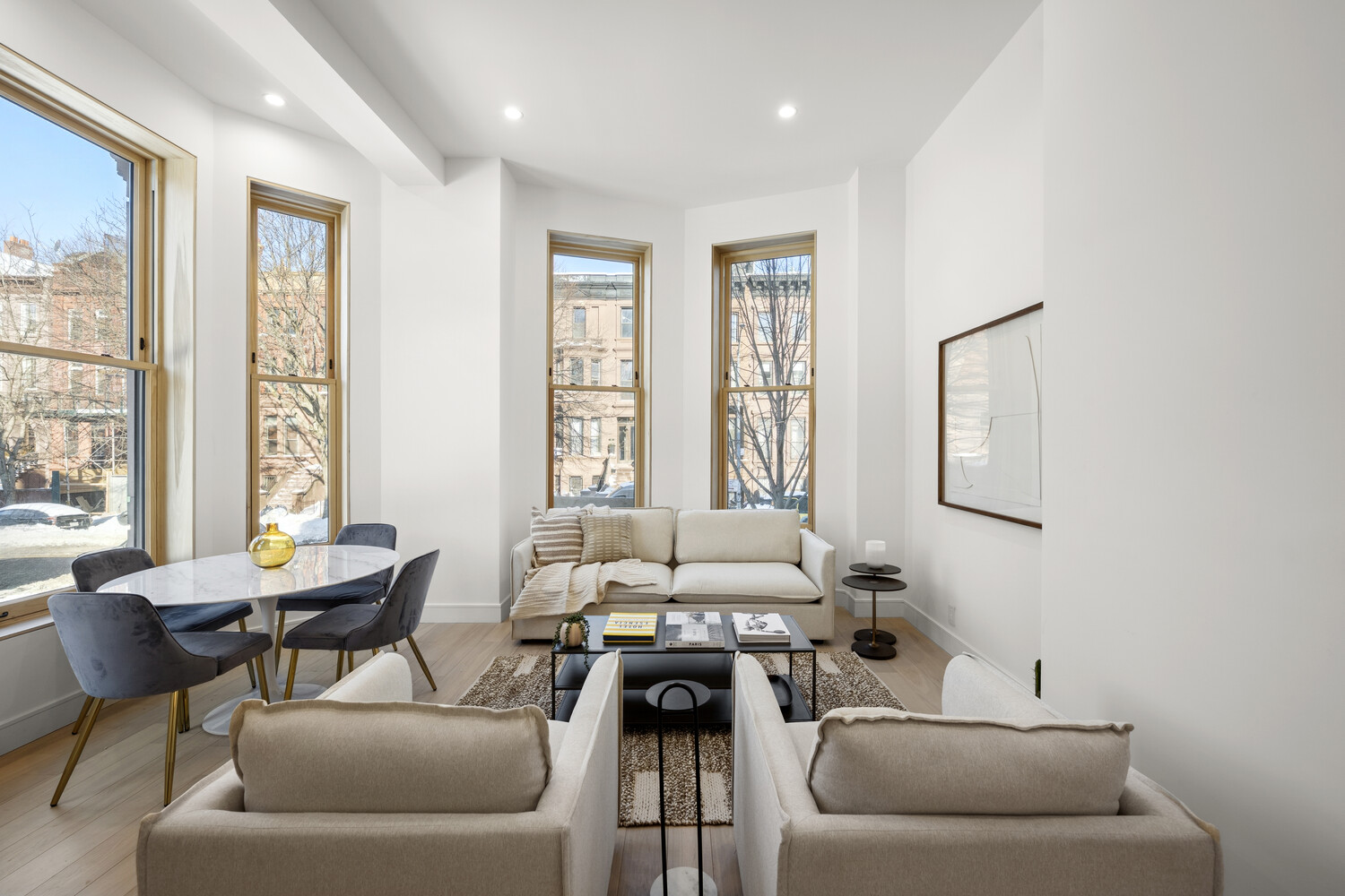 168 Hancock Street, Unit 2 Brooklyn, NY 11216 - Photo 1 of 15 a living room with furniture and a large window