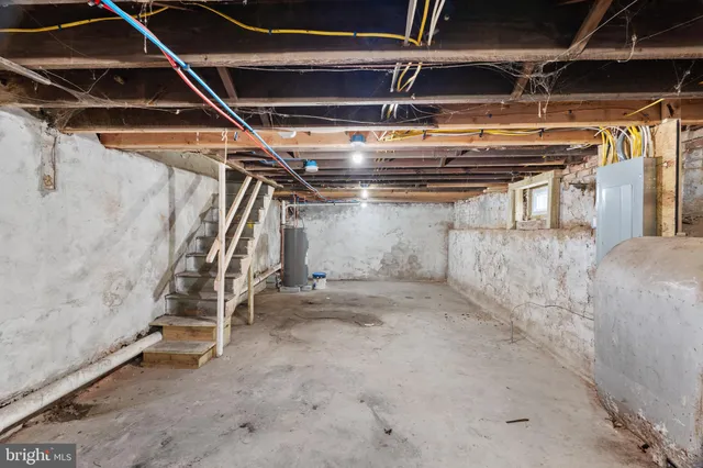 a view of storage and utility room