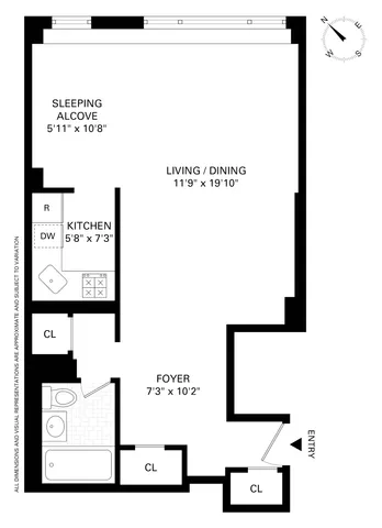 $379,000 | 345 East 52nd Street, Unit 9A | Midtown East