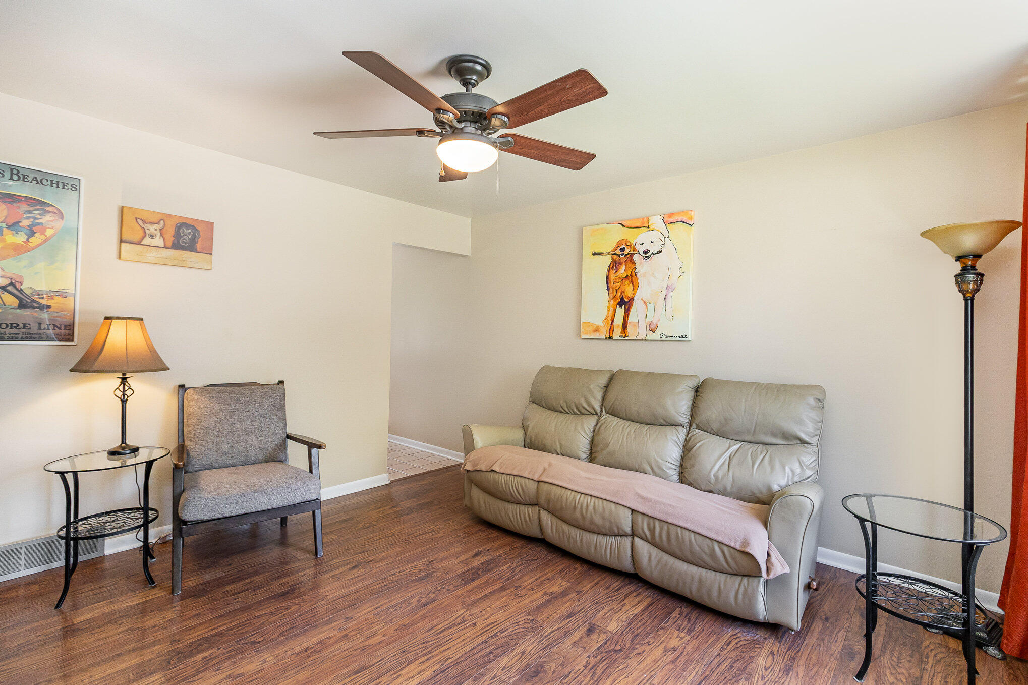 3614 Windsor Road Michigan City, IN 46360 - Photo 6 of 19 a living room with furniture and a wooden floor