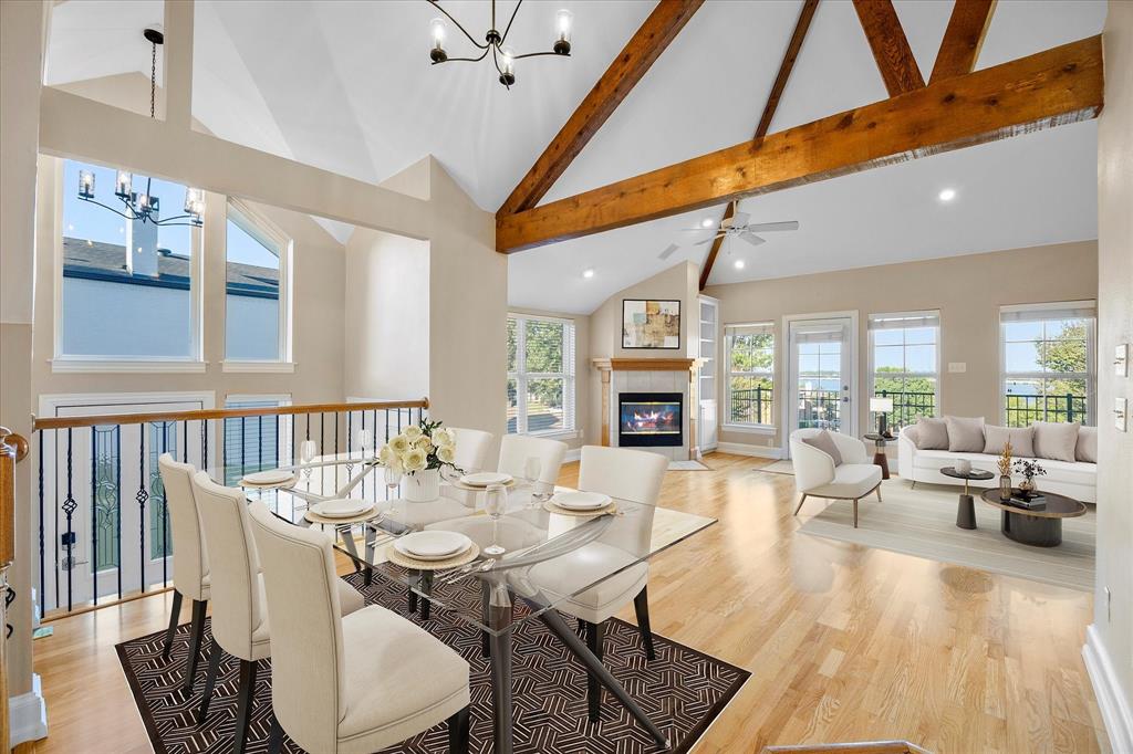 5411 Ranger Drive Rockwall, TX 75032 - Photo 6 of 33 a view of a dining room with furniture window and wooden floor