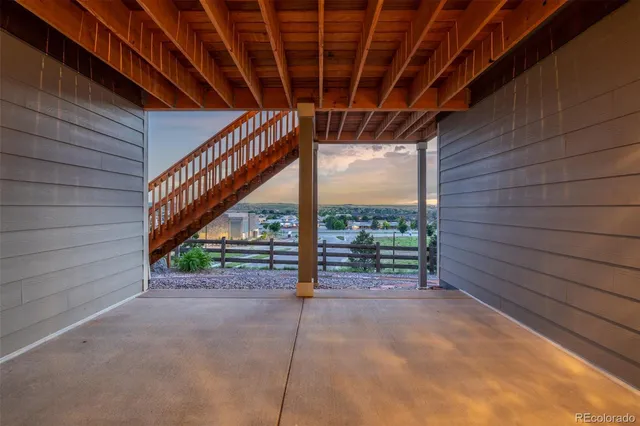 a view of outdoor space and deck