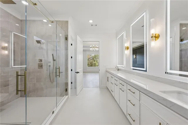 a view of a house with pool and a yard