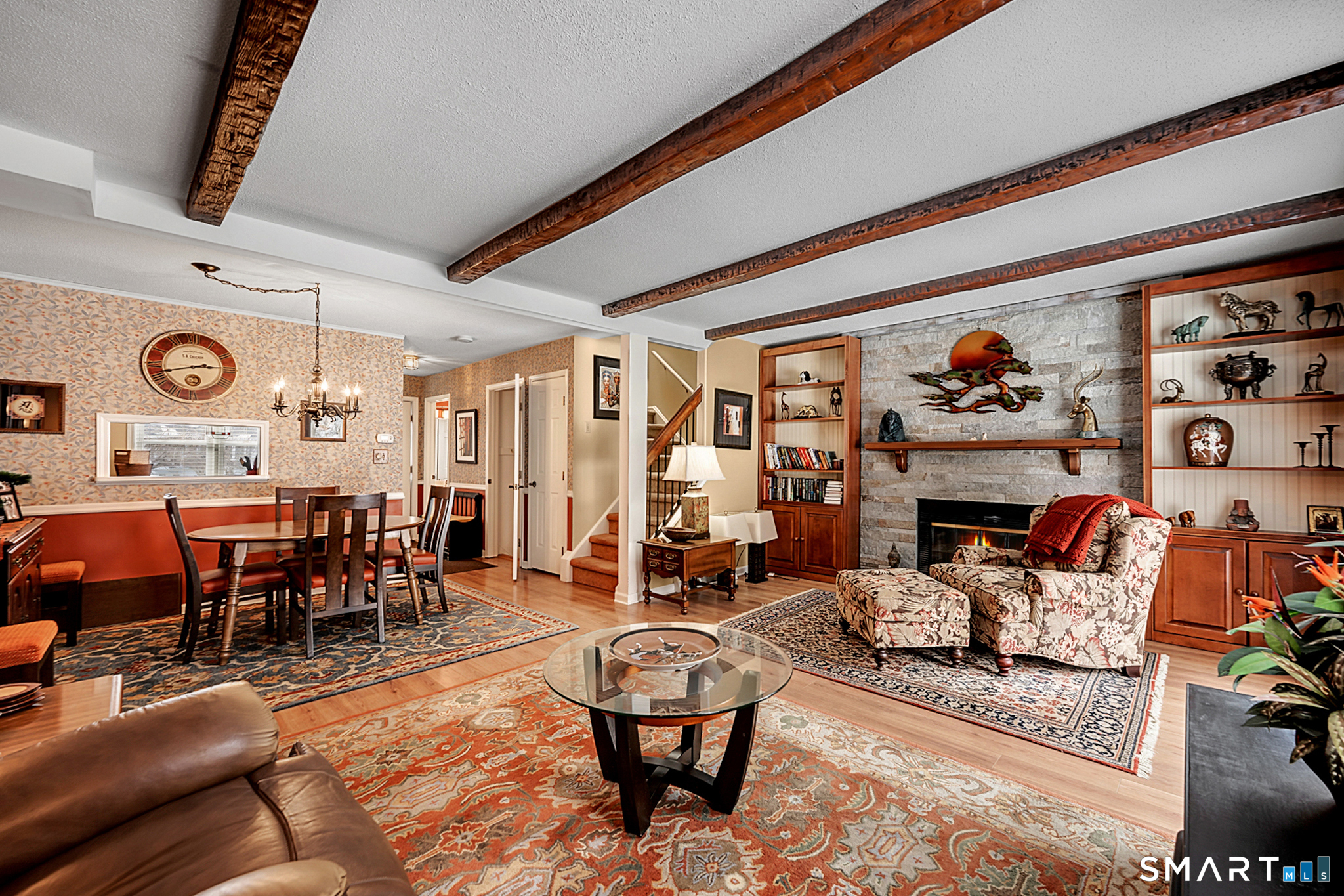 319 Thomaston Road, Unit 13 Watertown, CT 06795 - Photo 7 of 30 a living room filled with furniture windows and a fireplace