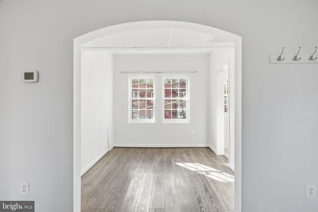 a view of wooden floor in a room
