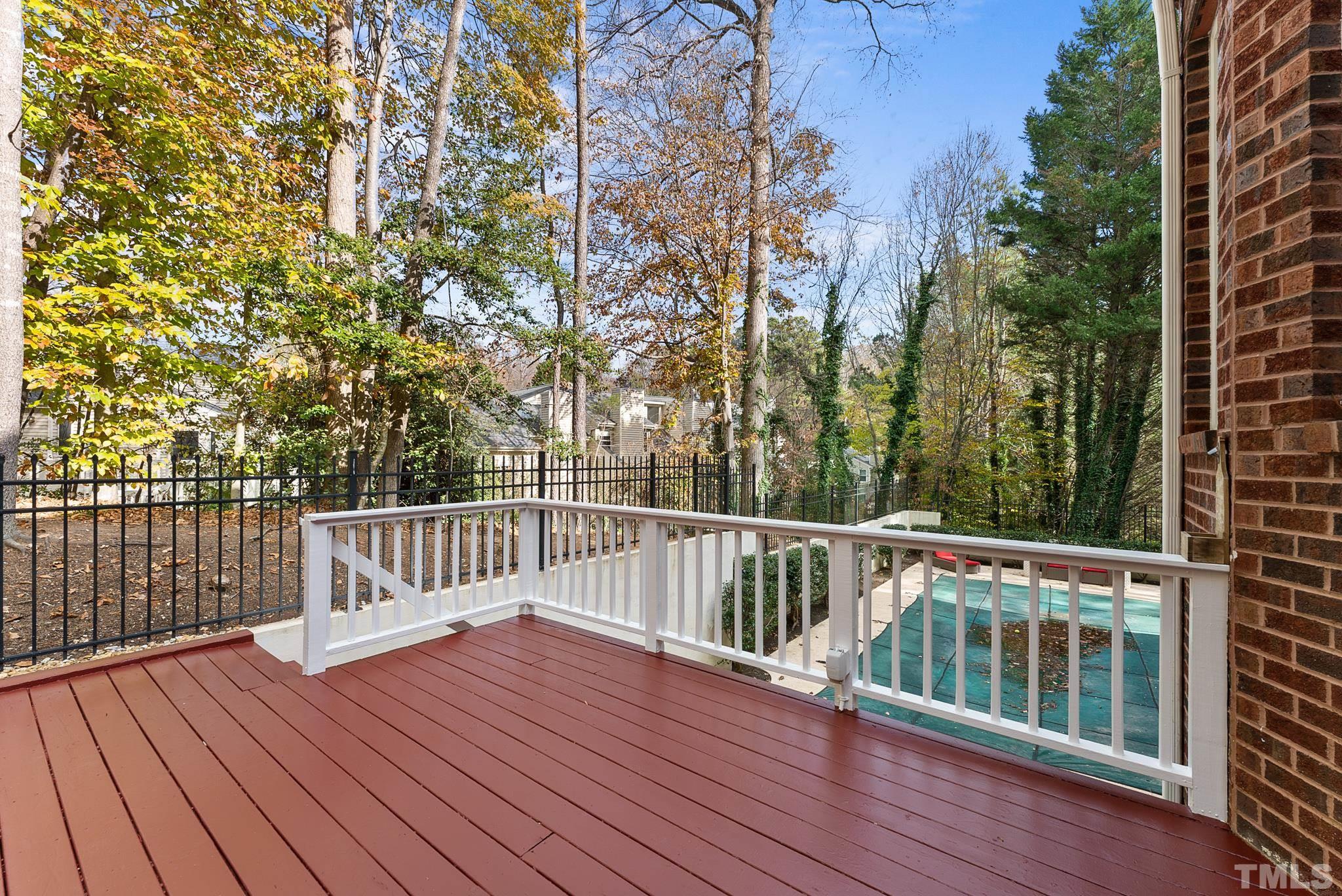 111 Redfern Drive Cary, NC 27518 - Photo 58 of 65 a view of a wooden deck