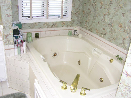 6383 Spring Brook Road Rockford, IL 61114 - Photo 3 of 6 a bath tub sitting in a bathroom next to a sink