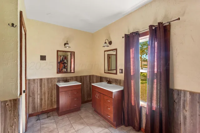 a room with cabinets and furniture