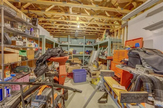 a view of swimming pool from a balcony