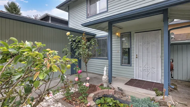 a front view of a house