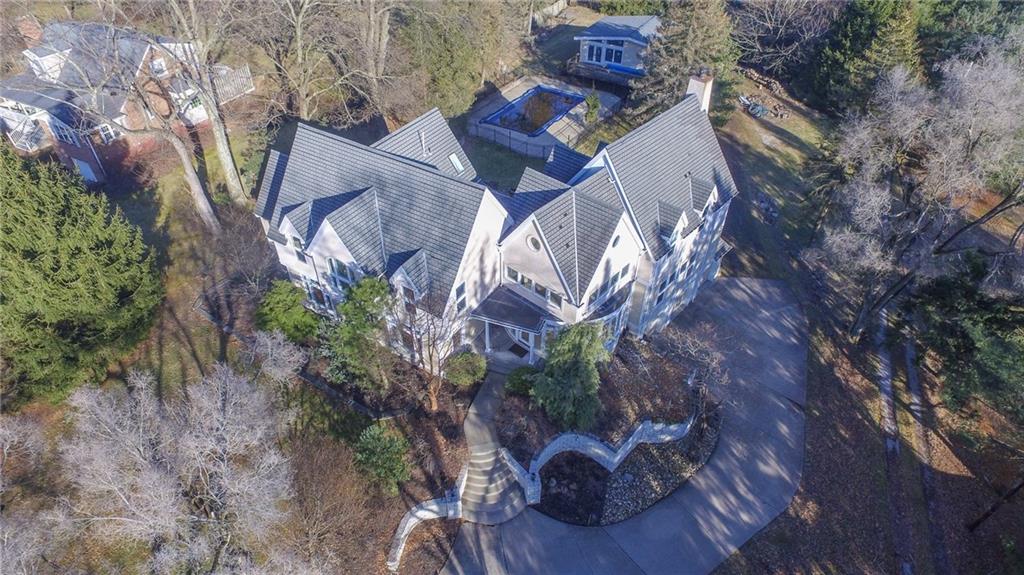 890 Field Club Road Pittsburgh, PA 15238 - Photo 5 of 25 DRONE SHOT SHOWING POOL HOUSE IN THE REAR