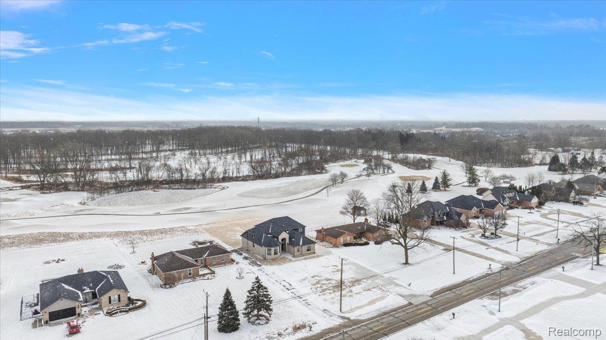 53650 Romeo Plank Road Macomb, MI 48042 - Photo 59 of 64 View of snowy aerial view