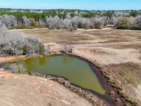 a view of a swimming pool with a yard