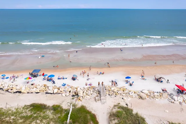 an aerial view of a city