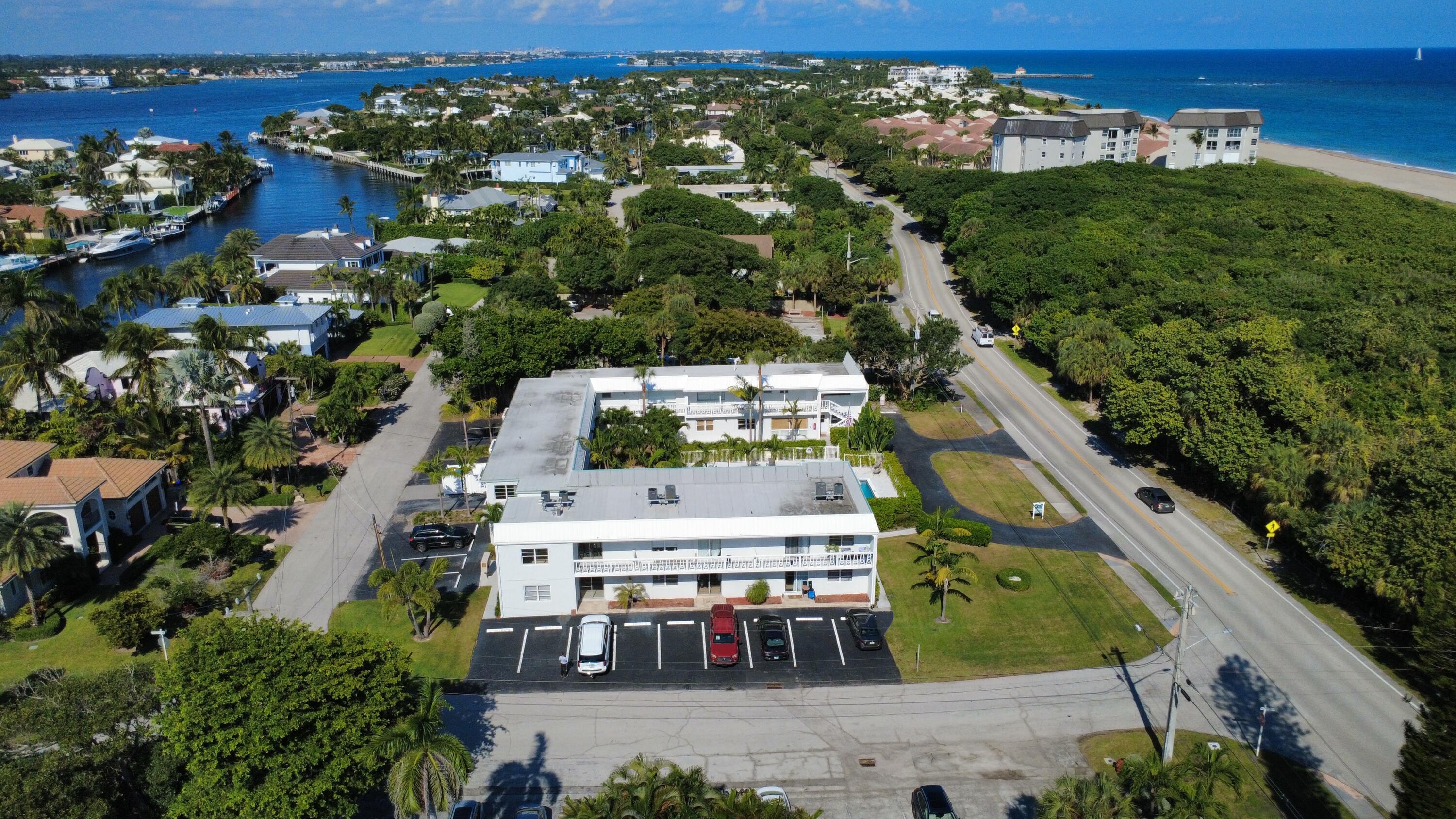6600 North Ocean Boulevard, Unit 16 Ocean Ridge, FL 33435 - Photo 15 of 21 an aerial view of residential houses with outdoor space