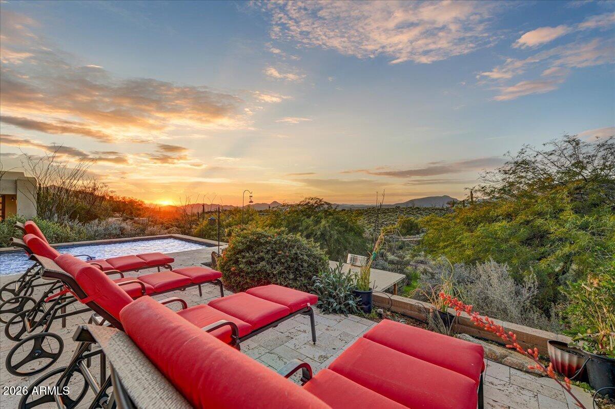 8343 East Spanish Boot Road Carefree, AZ 85377 - Photo 2 of 71 a view of a city from a terrace
