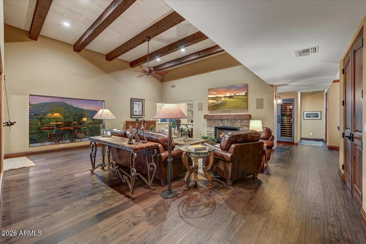 8343 East Spanish Boot Road Carefree, AZ 85377 - Photo 10 of 71 a living room with lots of furniture and a window
