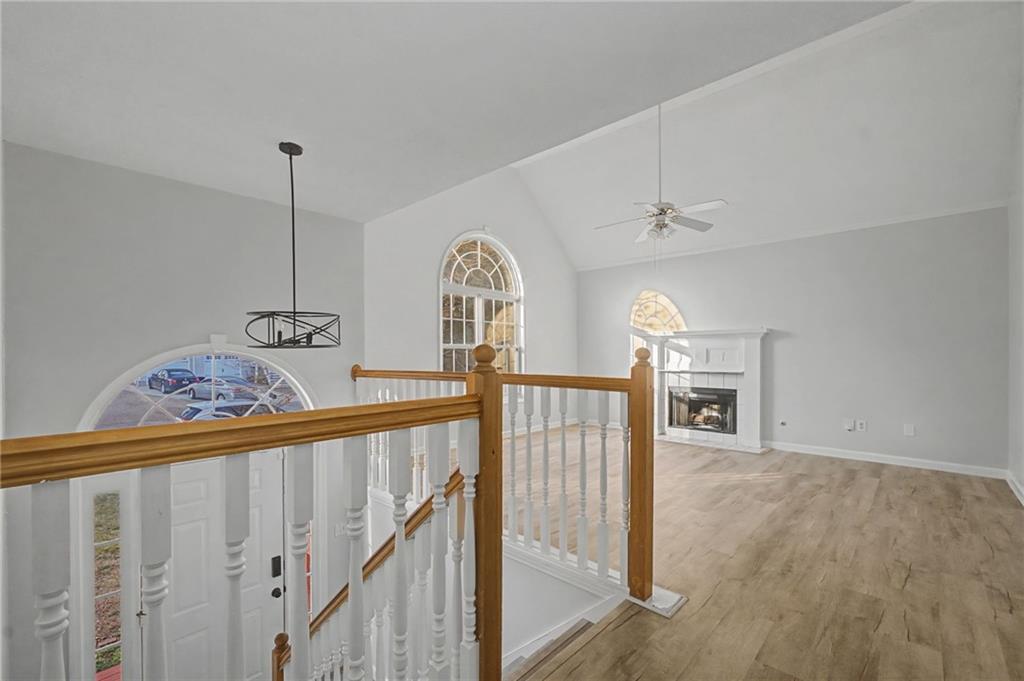 4244 Akins Ridge Lane Powder Springs, GA 30127 - Photo 5 of 37 a view of a hallway with stairs