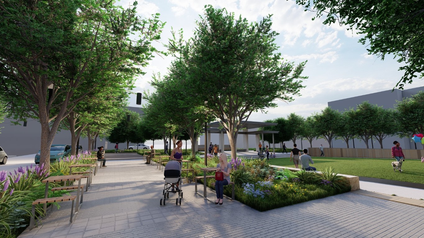 905 Pullman Street Leander, TX 78641 - Photo 30 of 31 a view of a park with swings and slides