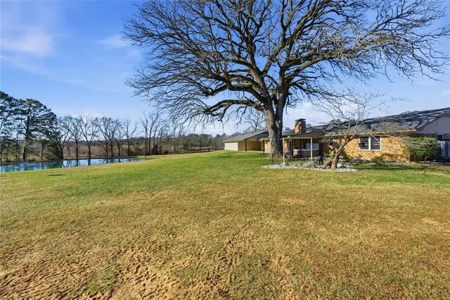 a backyard of a house