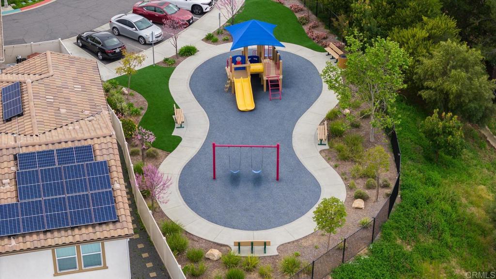 8614 Skylight Way El Cajon, CA 92021 - Photo 61 of 65 an aerial view of a swimming pool with outdoor seating