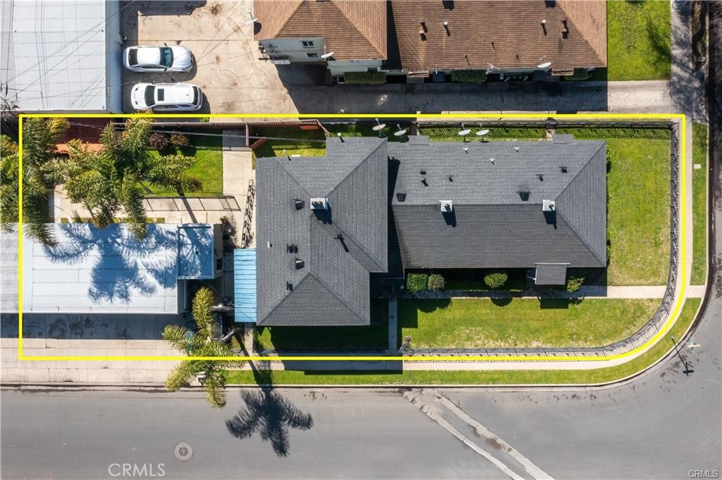 15702 Halldale Avenue Gardena, CA 90247 - Photo 3 of 25 an aerial view of a house with a swimming pool