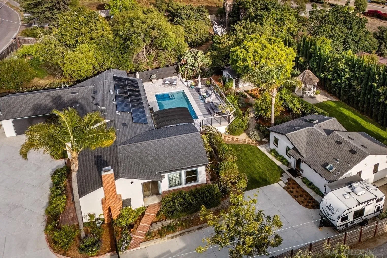 2335 Ivy Road Oceanside, CA 92054 - Photo 49 of 53 an aerial view of a house with a yard and garden space