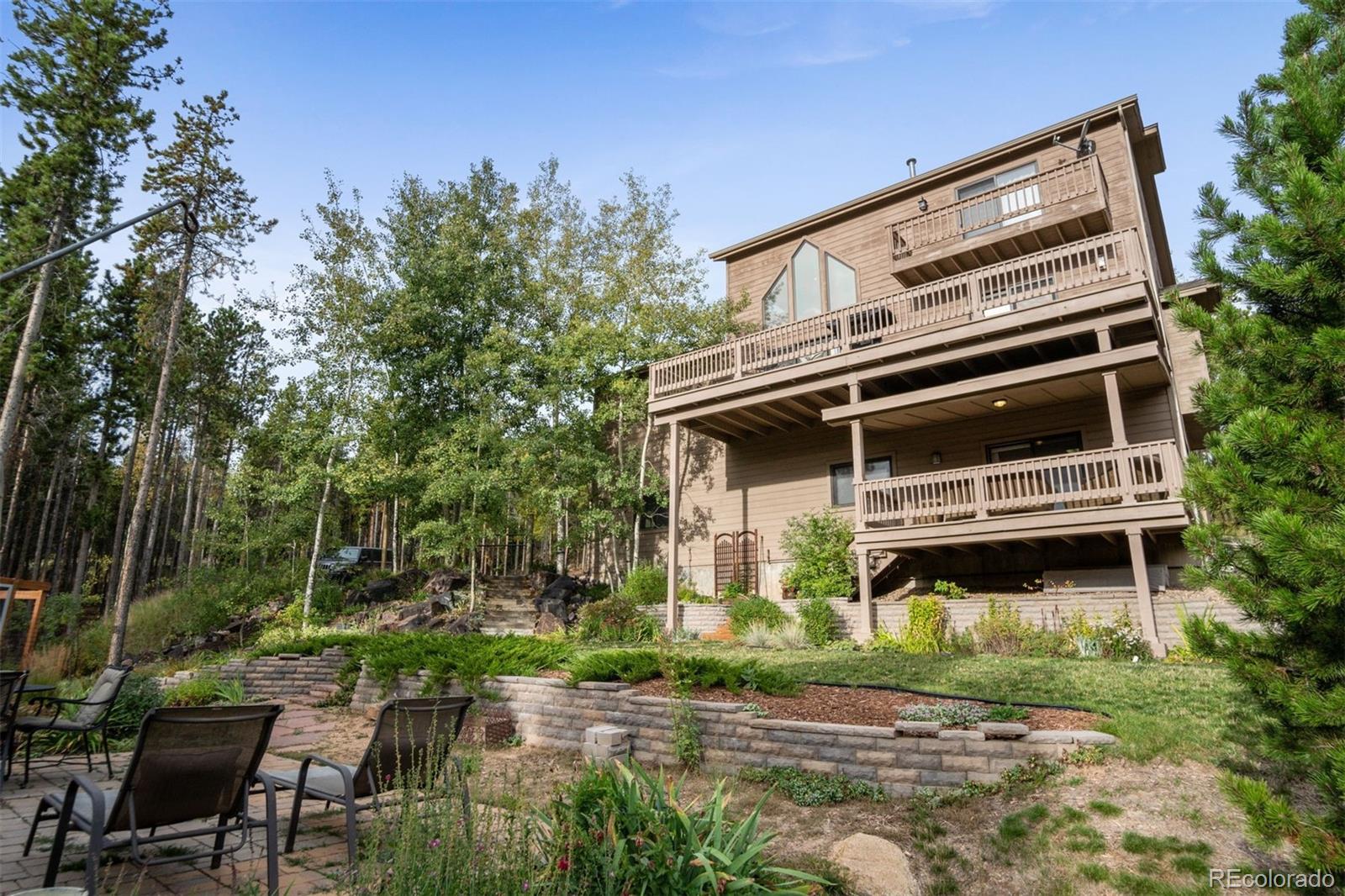 8331 South Warhawk Road Conifer, CO 80433 - Photo 35 of 40 a house view with a outdoor space