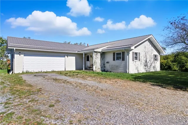 a view of a house with a patio