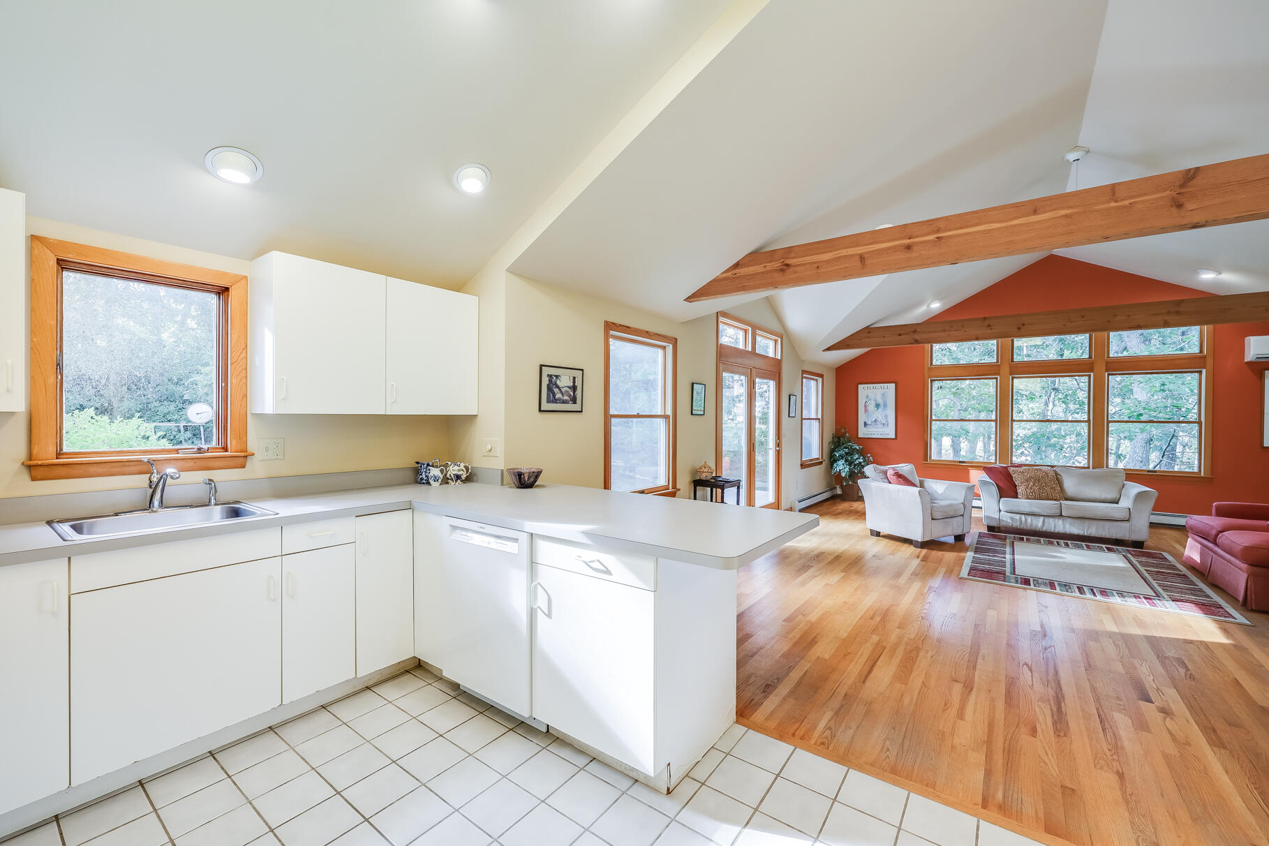 50 Slow Turtle Way Wellfleet, MA 02667 - Photo 3 of 37 a large white kitchen with a large window
