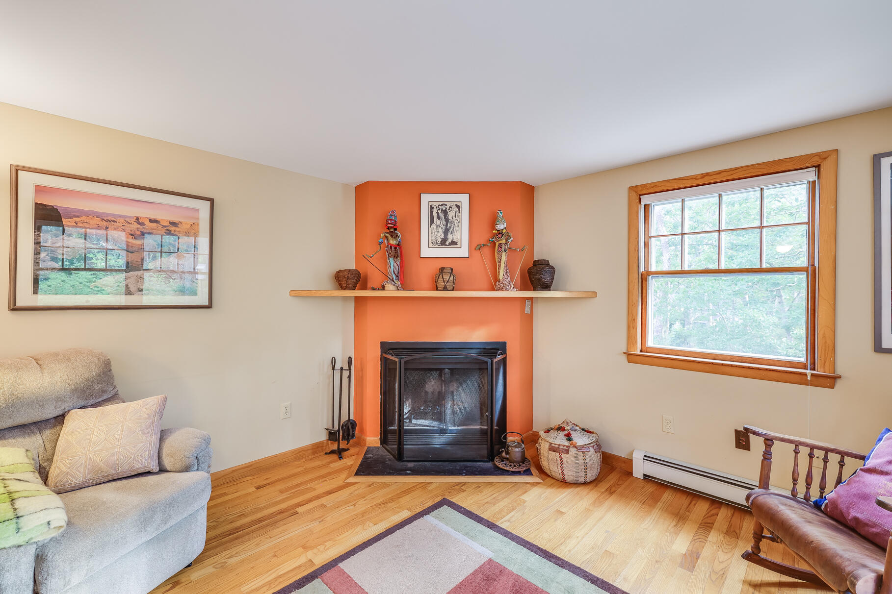 50 Slow Turtle Way Wellfleet, MA 02667 - Photo 9 of 37 a living room with furniture and a fireplace